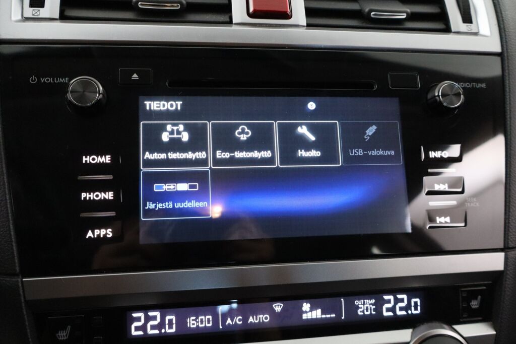 Subaru Outback 2015 2,5i Ridge CVT / Adapt.Vakkari / Suomiauto / Kaistavahti / Lohko+Sp / P.Kamera