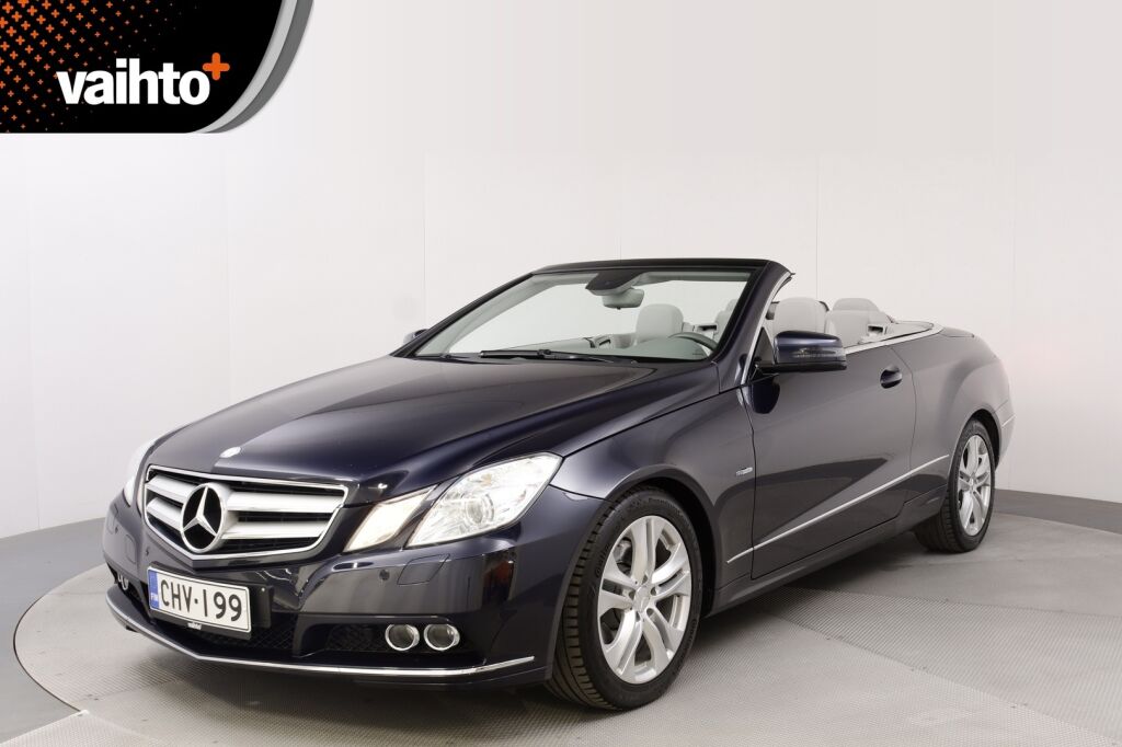 Mercedes-Benz E 2011 250 CDI BE Cabriolet A / Yksiomisteinen suomiauto / Navi / Nahat /  Vakkari /