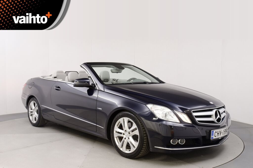 Mercedes-Benz E 2011 250 CDI BE Cabriolet A / Yksiomisteinen suomiauto / Navi / Nahat /  Vakkari /