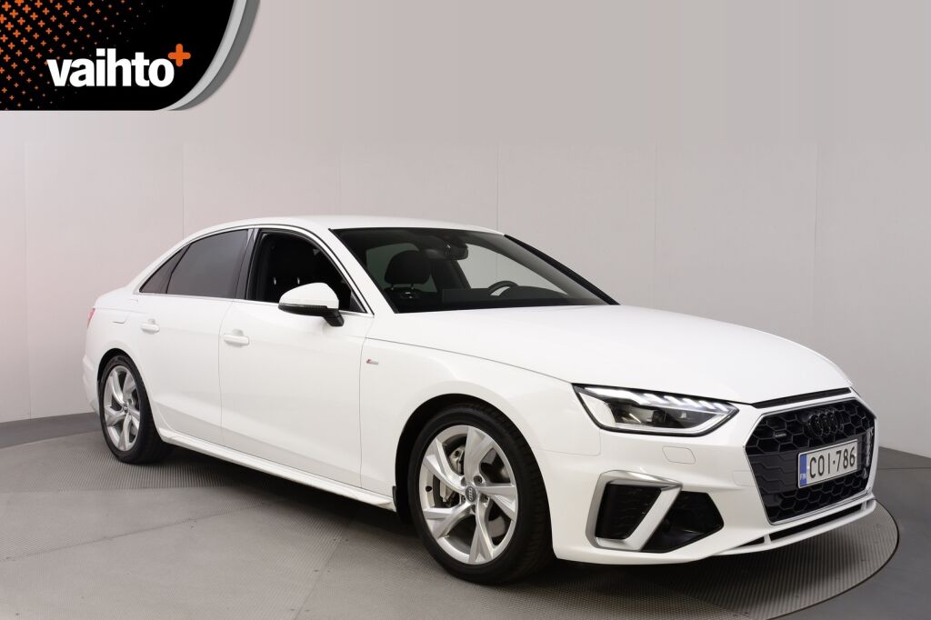 Audi A4 2020 Sedan Business S line Edition 45 TFSI 180 kW MHEV quattro S tronic / Webasto / Vetokoukku / Bang & Olufsen / Matrix Led
