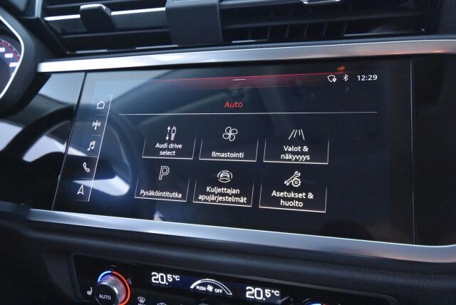 Audi Q3 2020 Sportback Business 35 TFSI 110kW MHEV S tronic / Kamera / Koukku / Webasto / Urheiluistuimet / Acc / Digimittari