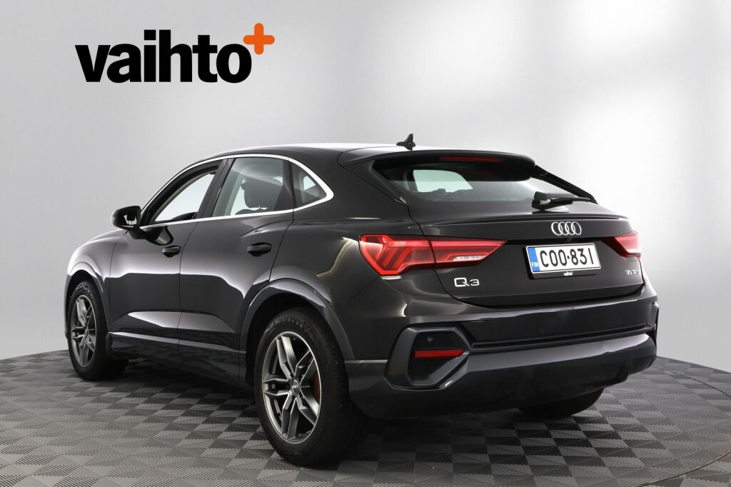 Audi Q3 2020 Sportback Business 35 TFSI 110kW MHEV S tronic / Kamera / Koukku / Webasto / Urheiluistuimet / Acc / Digimittari
