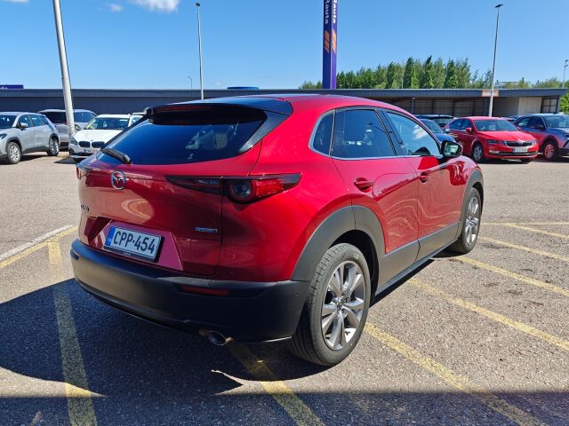 Mazda CX-30 2021 2,0 (186hv) M Hybrid Skyactiv-X Luxury AT White Leather / Suomiauto / 1.om / ACC / BLIS / HUD / 360° / Bose / Nahat