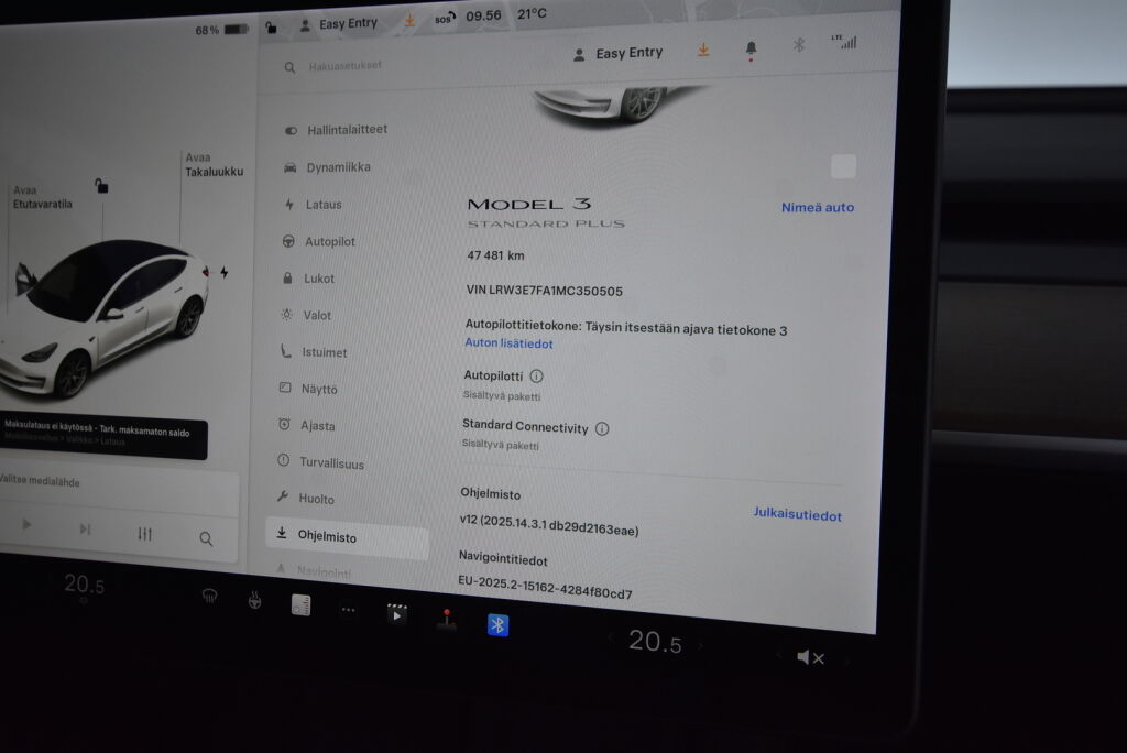 Tesla Model 3 2021 Standard Range Plus / Suomiauto / 1-omistaja / 2x vanteet / Premium audio