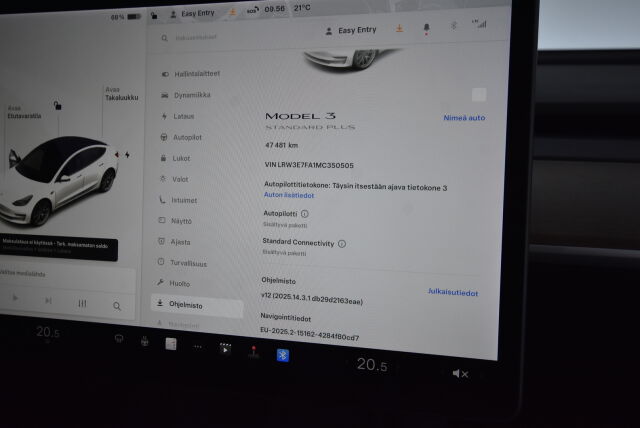 Tesla Model 3 2021 Standard Range Plus / Suomiauto / 1-omistaja / 2x vanteet / Premium audio