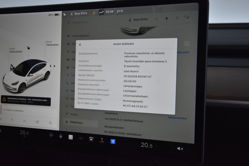 Tesla Model 3 2021 Standard Range Plus / Suomiauto / 1-omistaja / 2x vanteet / Premium audio
