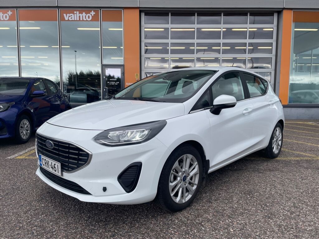Ford Fiesta 2023 1.0 EcoBoost Hybrid (mHEV) 125hv A7 DCT Titanium 5-ovinen / 1.omistaja / LED / Kaistavahti / Lohko+sisä / Winter Pack /