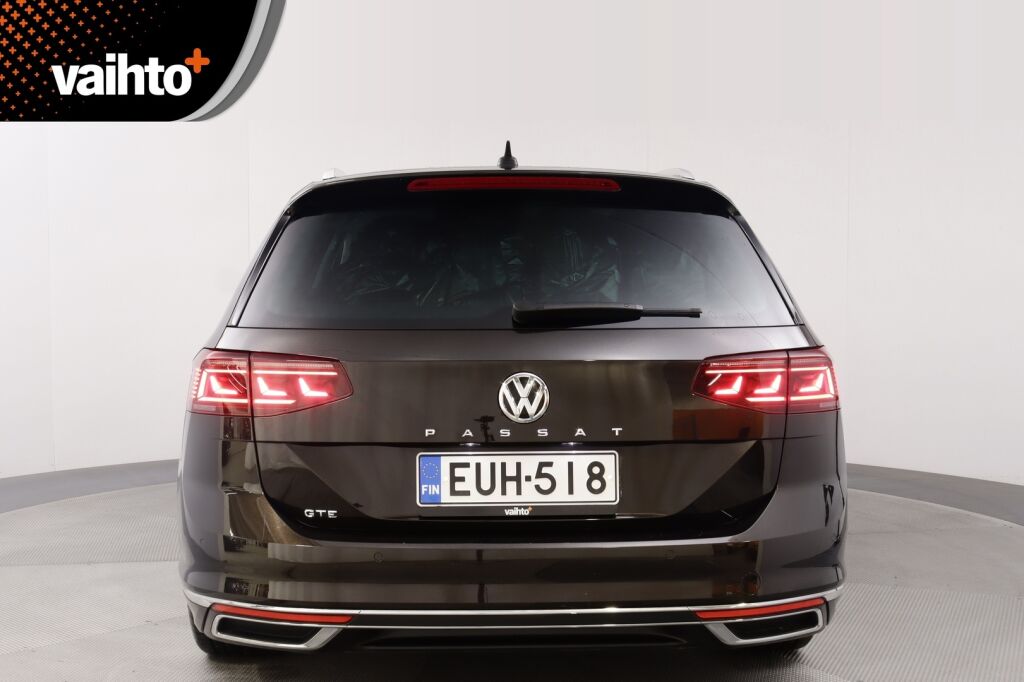 Volkswagen Passat 2020 Variant GTE Plug-In Hybrid 160 kW DSG-automaatti / Adaptiivinen vakionopeussäädin/ Tehdaskoukku/ Webasto/ Nahkat/ Akku 13 kwh