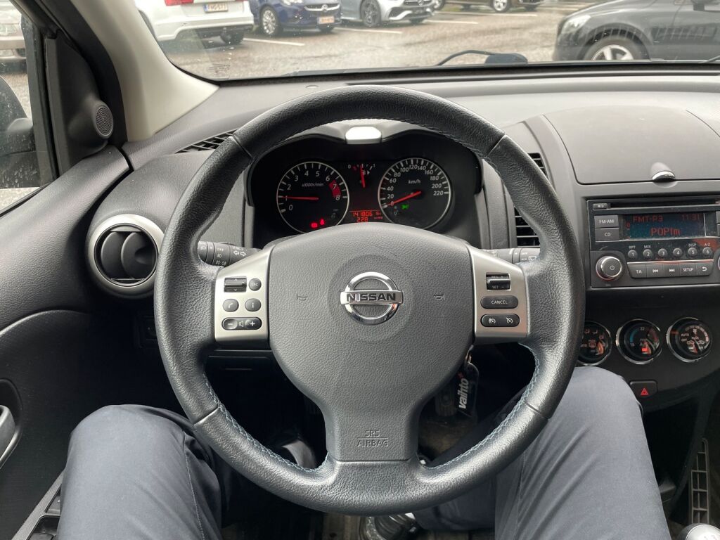 Nissan Note 2013 1,4 Select Edition 5M/T / Vakionopeudensäädin / Lohkolämmitin / Bluetooth / Autom. ilmastointi / Puoli nahkat / Aluvanteet