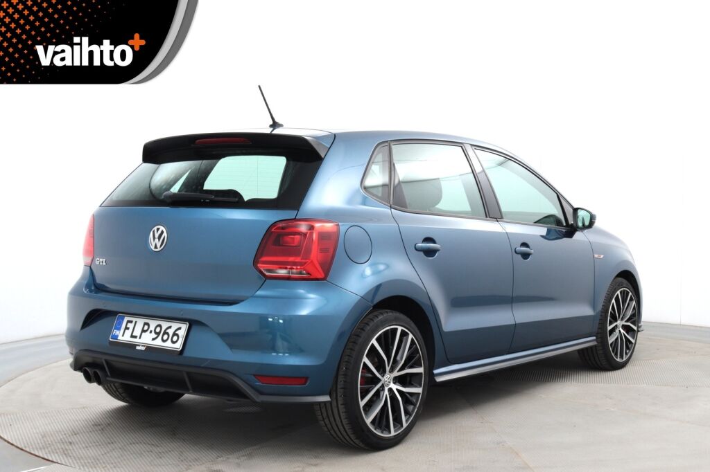 Volkswagen Polo 2015 GTI 1,8 TSI 141 kW (192 hv) BlueMotion DSG / LED ajovalot / Sportti penkit / Flat bottom ratti / Vakkari / Tutkat E+T /