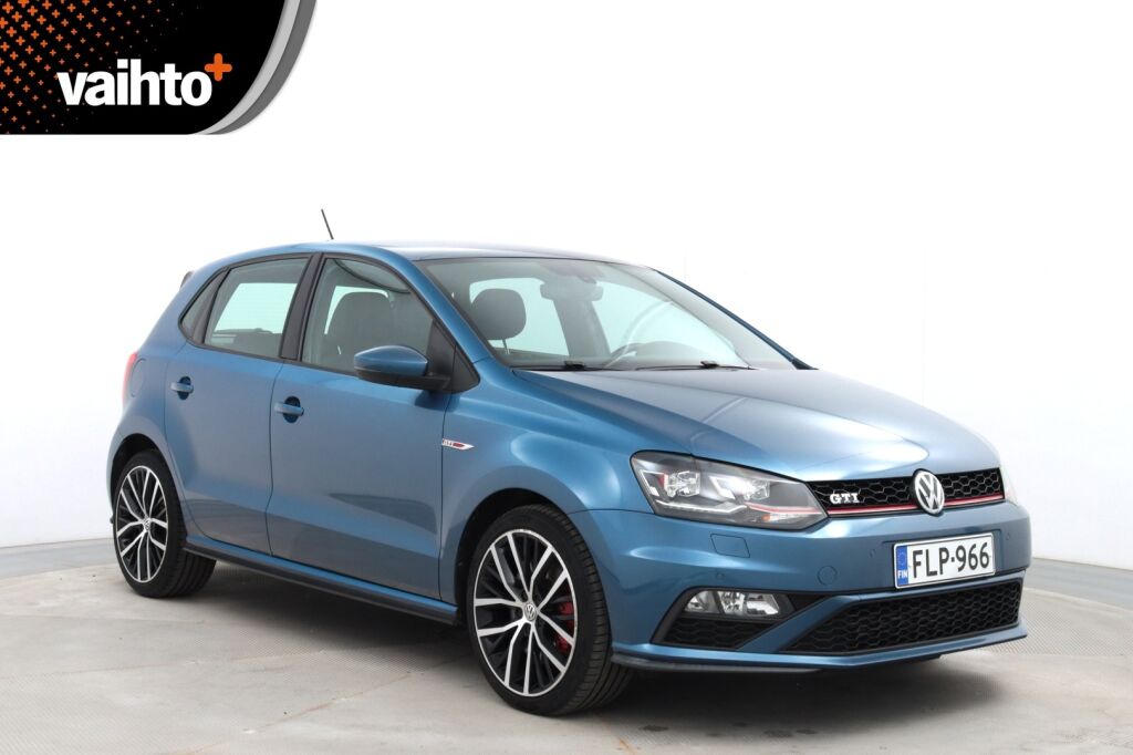Volkswagen Polo 2015 GTI 1,8 TSI 141 kW (192 hv) BlueMotion DSG / LED ajovalot / Sportti penkit / Flat bottom ratti / Vakkari / Tutkat E+T /