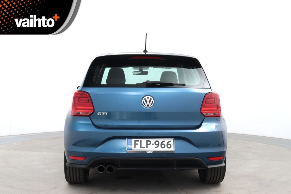 Volkswagen Polo 2015 GTI 1,8 TSI 141 kW (192 hv) BlueMotion DSG / LED ajovalot / Sportti penkit / Flat bottom ratti / Vakkari / Tutkat E+T /