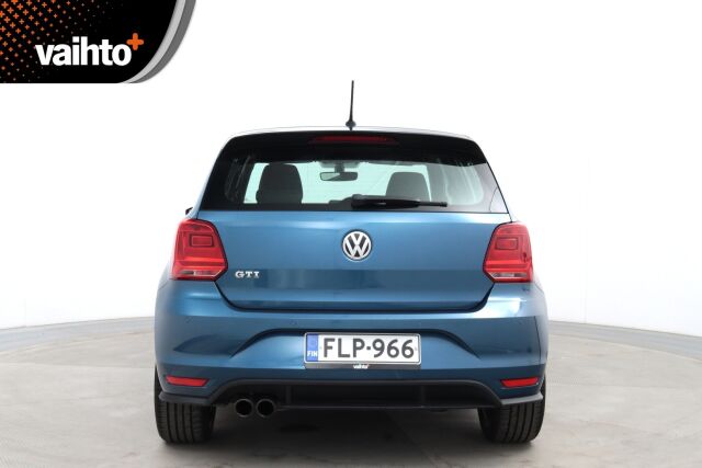 Volkswagen Polo 2015 GTI 1,8 TSI 141 kW (192 hv) BlueMotion DSG / LED ajovalot / Sportti penkit / Flat bottom ratti / Vakkari / Tutkat E+T /