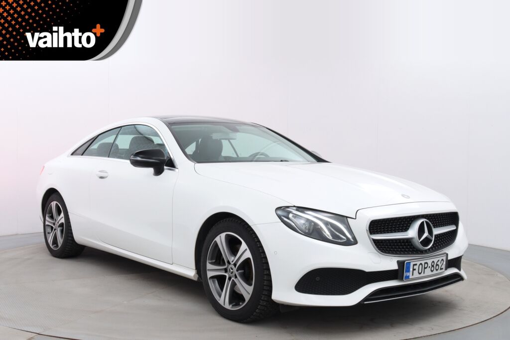 Mercedes-Benz E 2018 220 d 4Matic A Coupé / Suomiauto / Lasikattoluukku / Sähk. Koukku / P-Kamera