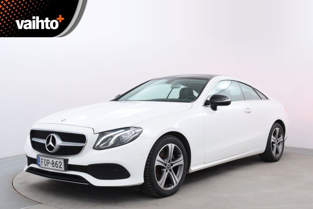 Mercedes-Benz E 2018 220 d 4Matic A Coupé / Suomiauto / Lasikattoluukku / Sähk. Koukku / P-Kamera