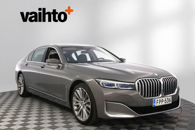 BMW 745 2019 G12 Sedan 745Le A xDrive H&K / HUD / Laser / Ilma-alusta / ACC / 4-pyöräohj. / Soft Close / Kattoluukku / 360 /  Comfort-istuimet- Muisti, Hieronta, Ilmastointi