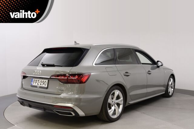 Audi A4 2020 Avant Business S line Comfort Edition 40 TDI 140 kW quattro S tronic / Webasto / Suomi-auto / Koukku / Kamera / Digimittari / Huollettu 11/24