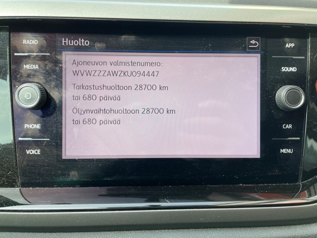 Volkswagen Polo 2019 Comfortline 1,0 TSI 70 kW (95 hv)