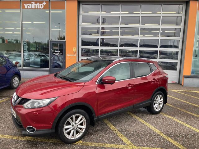 Nissan Qashqai 2015 DIG-T 115 Business 360 2WD 6M/T Alcantara / Lasikatto / 360 pysäköintikamera / Navi /