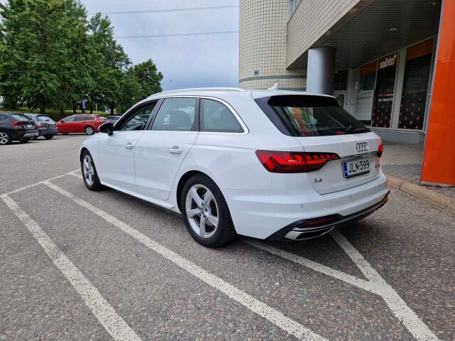 Audi A4 2019 Avant Business Advanced 40 TFSI 140 kW MHEV S tronic / Webasto / Koukku / Suomi-auto / LED valot
