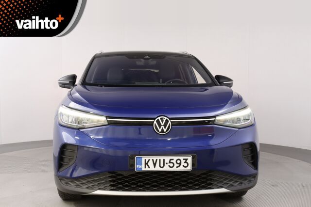 Volkswagen ID.4 2021 Pro Performance 1ST 150 kW, akku 77 kWh / Lämpöpumppu / LED / Kamera / Adapt. Vakkari / Kaistavahti / Puoli nahka / Lämpöratti