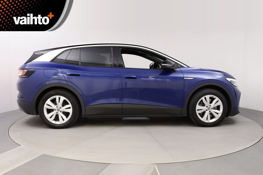 Volkswagen ID.4 2021 Pro Performance 1ST 150 kW, akku 77 kWh / Lämpöpumppu / LED / Kamera / Adapt. Vakkari / Kaistavahti / Puoli nahka / Lämpöratti