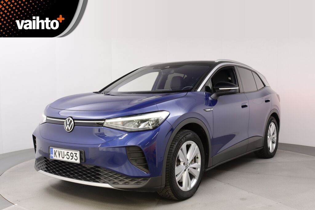 Volkswagen ID.4 2021 Pro Performance 1ST 150 kW, akku 77 kWh / Lämpöpumppu / LED / Kamera / Adapt. Vakkari / Kaistavahti / Puoli nahka / Lämpöratti
