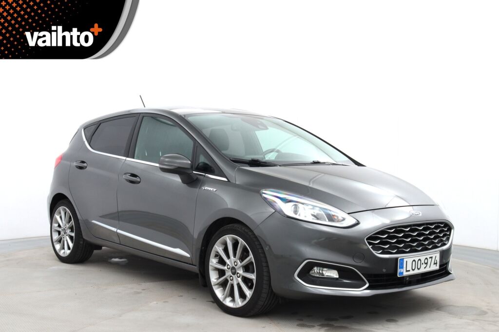 Ford Fiesta 2018 1,0 EcoBoost 100hv A6 Vignale 5-ovinen / P.Kamera / Lämm. ratti / AppleCarPlay / Keyless Go / Jakohihna vaihdettu