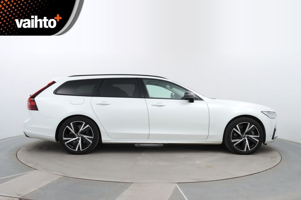 Volvo V90 2023 T6 AWD Long Range Plus Dark / 1-Om. Suomiauto / Merkkihuollettu / Pilot Assist / Harman Kardon / Muistipenkit / Nahkaverhoilu / Sähk. Koukku