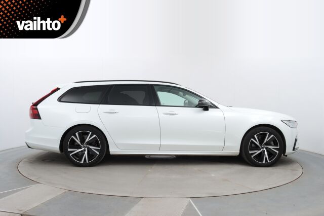 Volvo V90 2023 T6 AWD Long Range Plus Dark / 1-Om. Suomiauto / Merkkihuollettu / Pilot Assist / Harman Kardon / Muistipenkit / Nahkaverhoilu / Sähk. Koukku