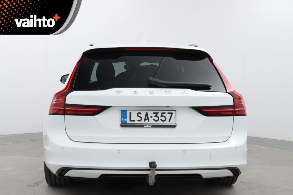 Volvo V90 2023 T6 AWD Long Range Plus Dark / 1-Om. Suomiauto / Merkkihuollettu / Pilot Assist / Harman Kardon / Muistipenkit / Nahkaverhoilu / Sähk. Koukku