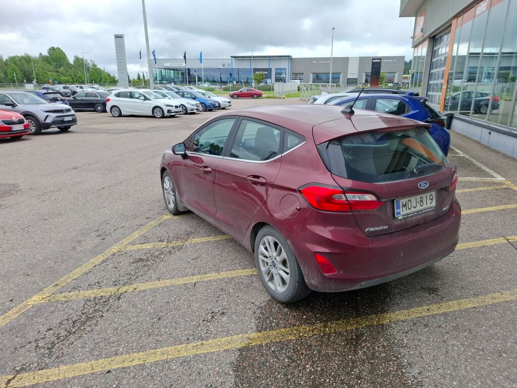 Ford Fiesta 2022 1.0 EcoBoost Hybrid (mHEV) 125hv A7 DCT Titanium 5-ovinen/Navi/Adapt.vakkari