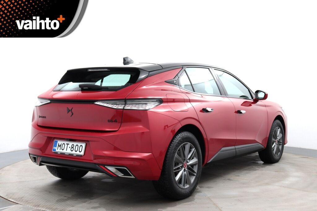 DS 4 2023 E-Tense Plug-in Hybrid 225 Performance Line Automaatti / Suomiauto / Keyless Go / 360° kamera / Kaistavahti / Vakkari / Tutkat / - RAHOITUS TÄHÄN AUTOON VAIN 3.99% - 