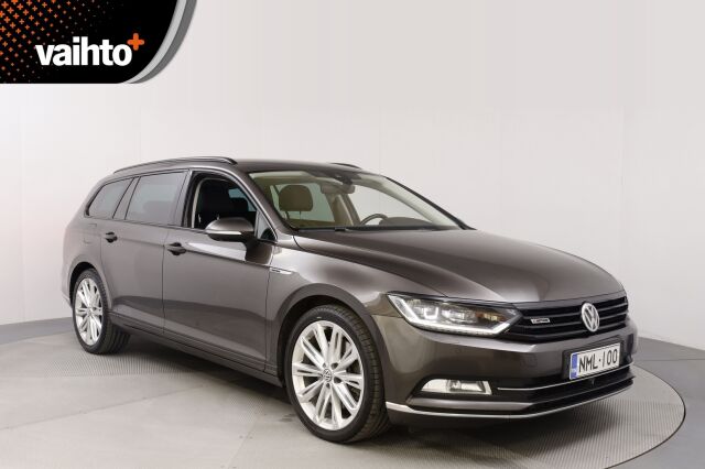 Volkswagen Passat 2016 Variant Highline 2,0 TDI Biturbo 176 kW (240 hv) 4MOTION DSG / 360 kamera / Digimittaristo / Nahkasisusta / Vetokoukku / Lohkolämmitin