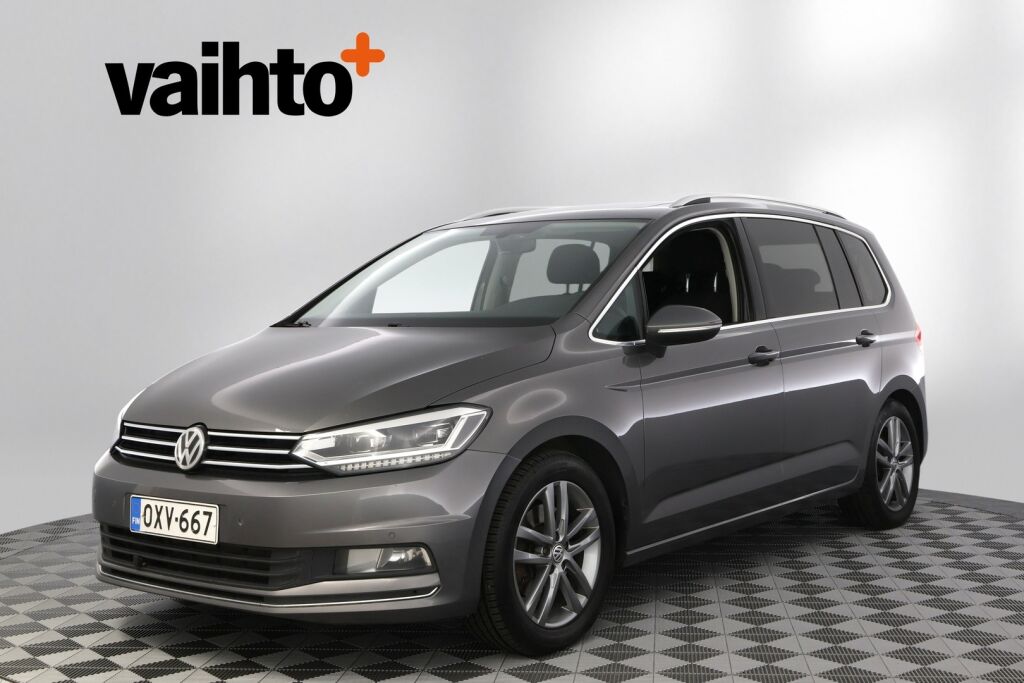 Volkswagen Touran 2016 Highline 2,0 TDI 110 kW (150 hv) DSG-automaatti / 7-Paikkainen/ Panoraama/ Adaptiivinen vakionopeussäädin/ Kamera