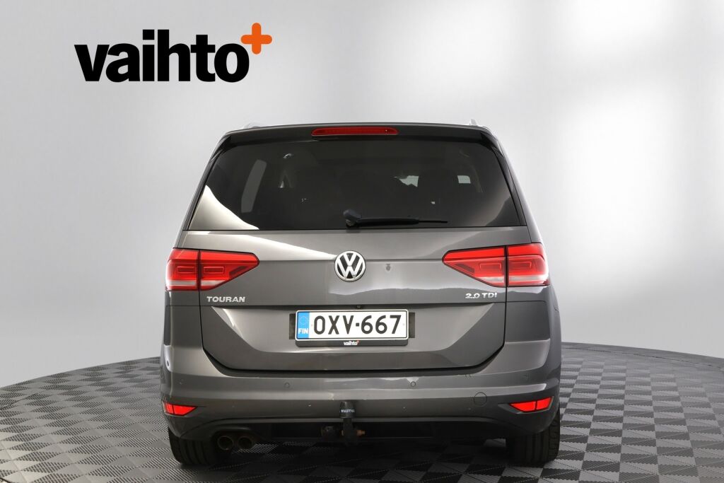 Volkswagen Touran 2016 Highline 2,0 TDI 110 kW (150 hv) DSG-automaatti / 7-Paikkainen/ Panoraama/ Adaptiivinen vakionopeussäädin/ Kamera