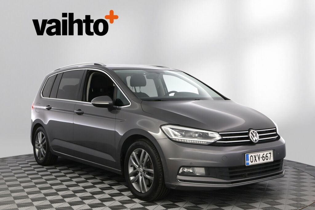 Volkswagen Touran 2016 Highline 2,0 TDI 110 kW (150 hv) DSG-automaatti / 7-Paikkainen/ Panoraama/ Adaptiivinen vakionopeussäädin/ Kamera