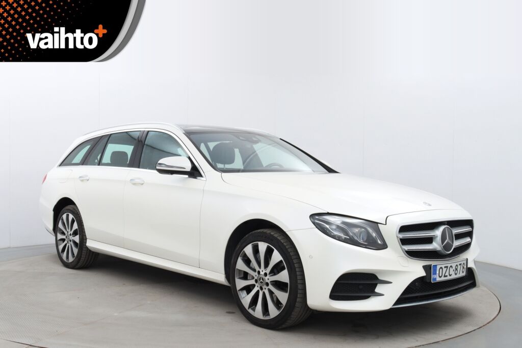 Mercedes-Benz E 2018 350 d T 4Matic A Premium Business AMG / HUIPPUVARUSTEET! / Adapt.Vak. / BLIS / Burmester / Panorama / Weba / Muistinahat