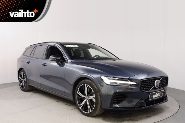 VOLVO V60 2023 T6 AWD Long Range Plus Dark / Harman Kardon / ACC / BLIS / Muistipenkit - RAHOITUS TÄHÄN AUTOON VAIN 3.99% - 