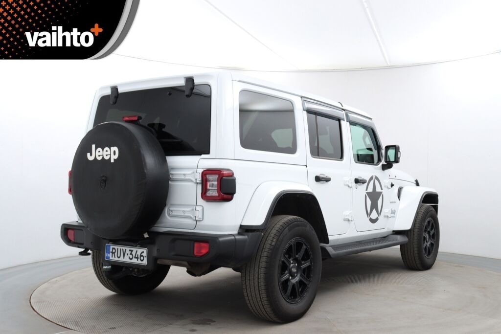 Jeep Wrangler 2021 Sahara 2.0 PHEV AT8 4x4 / Huippuhieno! / Avattava katto / Adap.vakkari / Nahat / BLIS / Etu ja taka kamera / Keyless / - RAHOITUS TÄHÄN AUTOON VAIN 3.99% - 