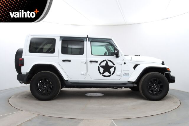 Jeep Wrangler 2021 Sahara 2.0 PHEV AT8 4x4 / Huippuhieno! / Avattava katto / Adap.vakkari / Nahat / BLIS / Etu ja taka kamera / Keyless / - RAHOITUS TÄHÄN AUTOON VAIN 3.99% - 
