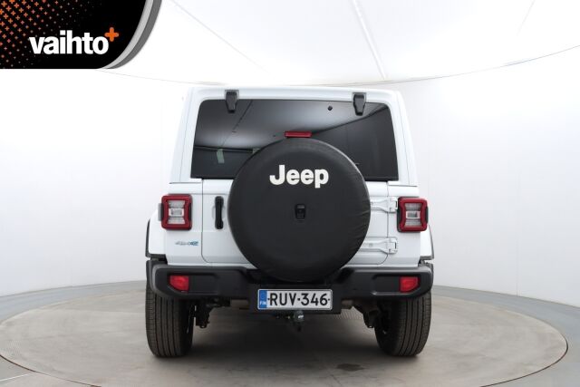 Jeep Wrangler 2021 Sahara 2.0 PHEV AT8 4x4 / Huippuhieno! / Avattava katto / Adap.vakkari / Nahat / BLIS / Etu ja taka kamera / Keyless / - RAHOITUS TÄHÄN AUTOON VAIN 3.99% - 