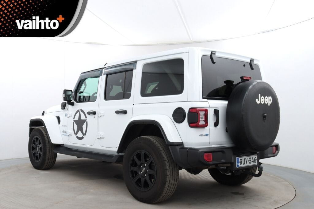 Jeep Wrangler 2021 Sahara 2.0 PHEV AT8 4x4 / Huippuhieno! / Avattava katto / Adap.vakkari / Nahat / BLIS / Etu ja taka kamera / Keyless / - RAHOITUS TÄHÄN AUTOON VAIN 3.99% - 