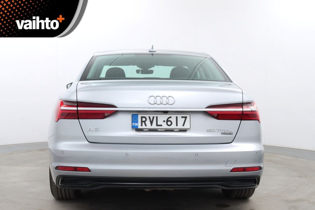 Audi A6 2024 Sedan 50 TFSI e Land of quattro / 1-Om. Suomiauto / Nahkaverhoilu / Sähk. koukku / P-Kamera / Navigointi