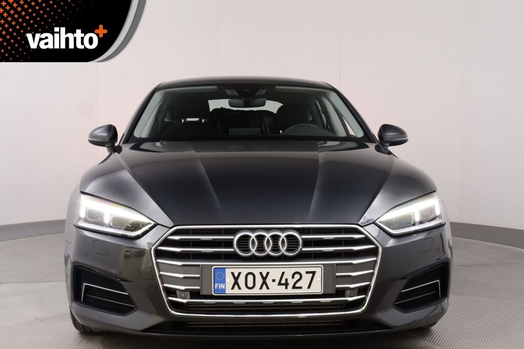 Audi A5 2018 Sportback Business Sport Comfort Edition 2,0 TFSI 140 kW S tronic MHEV / Webasto / Merkkihuoltohistoria / Koukku / Led valot /