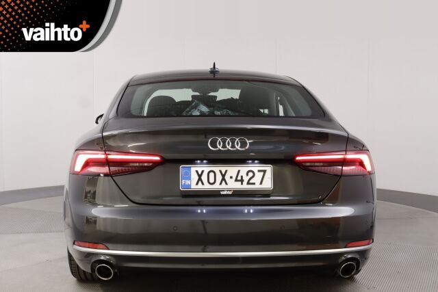 Audi A5 2018 Sportback Business Sport Comfort Edition 2,0 TFSI 140 kW S tronic MHEV / Webasto / Merkkihuoltohistoria / Koukku / Led valot /