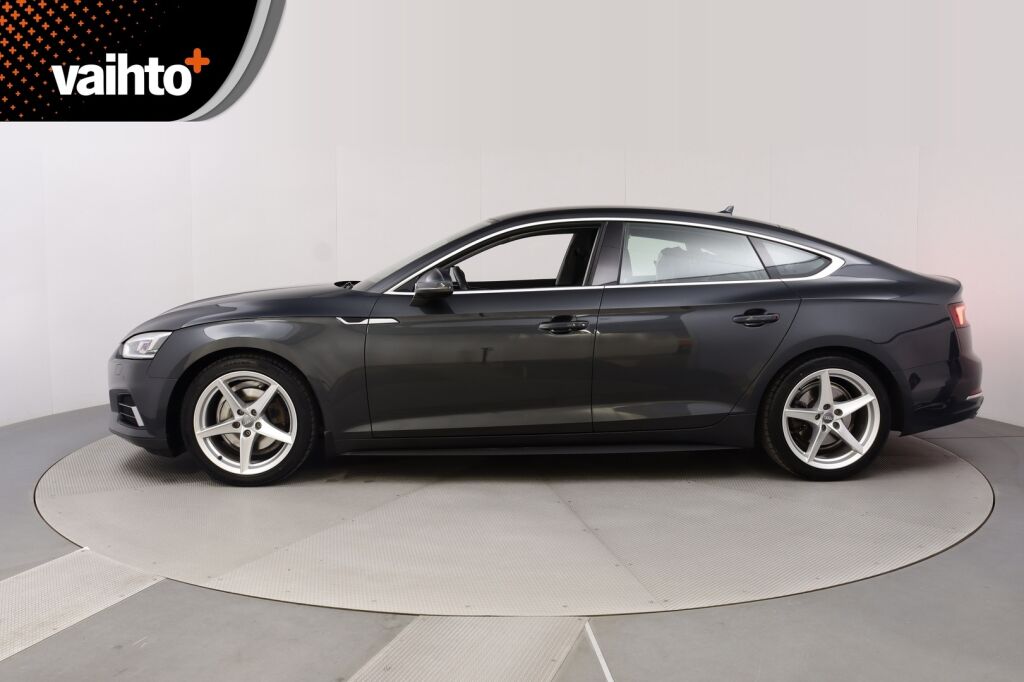 Audi A5 2018 Sportback Business Sport Comfort Edition 2,0 TFSI 140 kW S tronic MHEV / Webasto / Merkkihuoltohistoria / Koukku / Led valot /