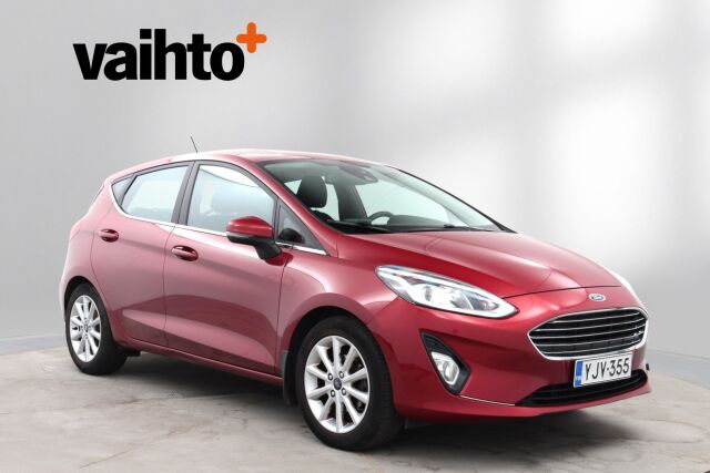 Ford Fiesta 2018 1,0 EcoBoost 100hv M6 Titanium 5-ovinen / Suomiauto / Lohkolämmitin+Sp / B&O / Lämpölasi / Navi / Android Auto / Vakkari