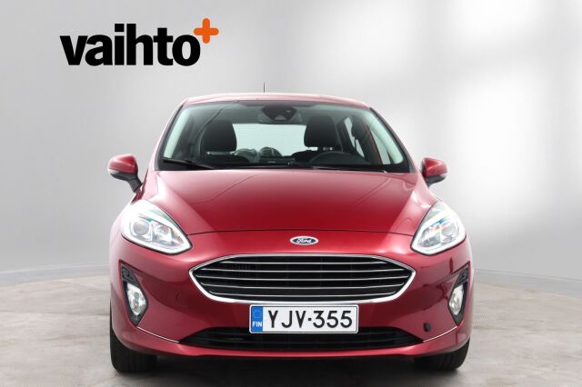 Ford Fiesta 2018 1,0 EcoBoost 100hv M6 Titanium 5-ovinen / Suomiauto / Lohkolämmitin+Sp / B&O / Lämpölasi / Navi / Android Auto / Vakkari