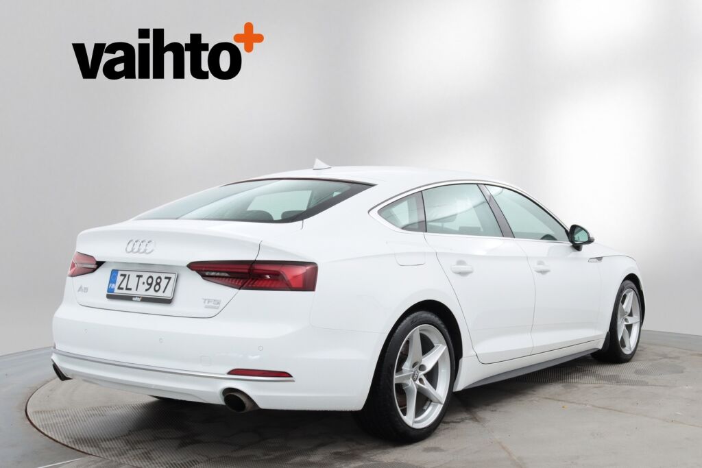 Audi A5 2018 Sportback Business Sport Comfort Edition 2,0 TFSI 140 kW S tronic MHEV / Suomiauto / Webasto / Vetokoukku / Tutkat / Navi /